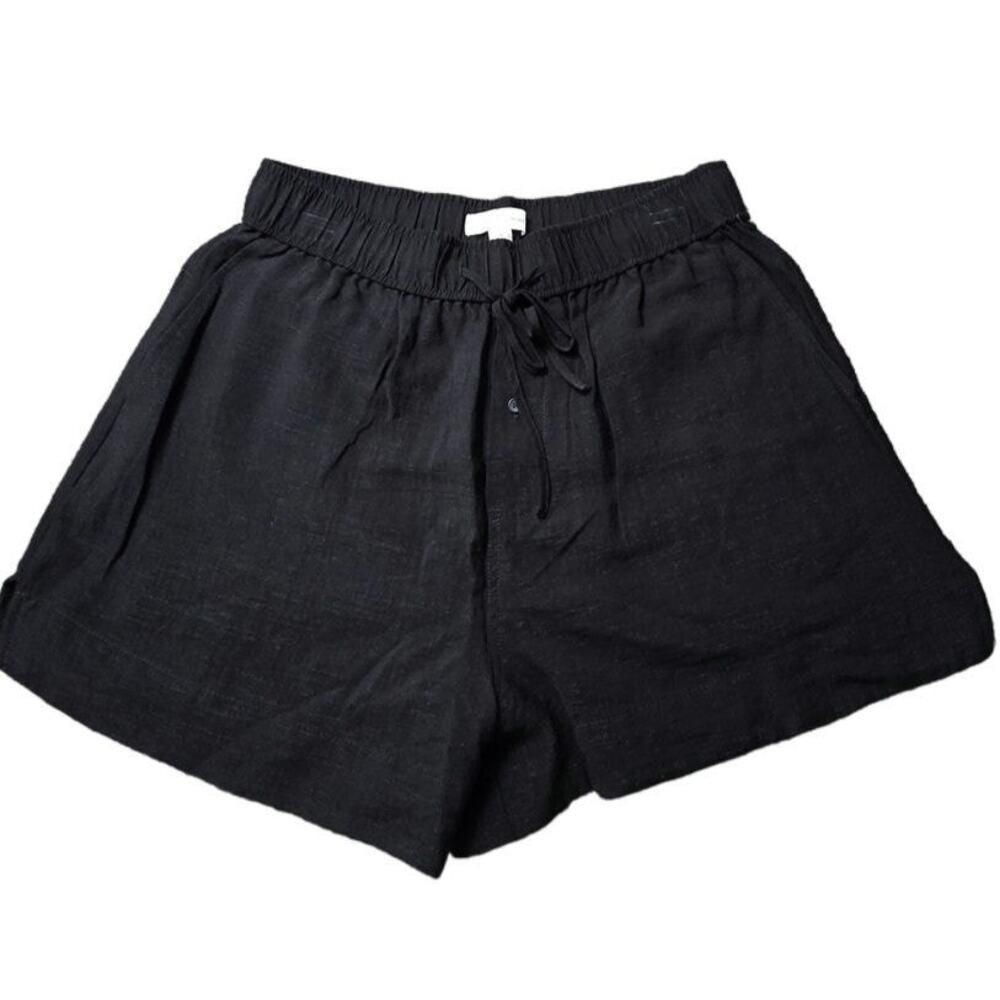 Treasure & Bond Drawstring‎ Shorts size Medium Black 83 Viscose pockets